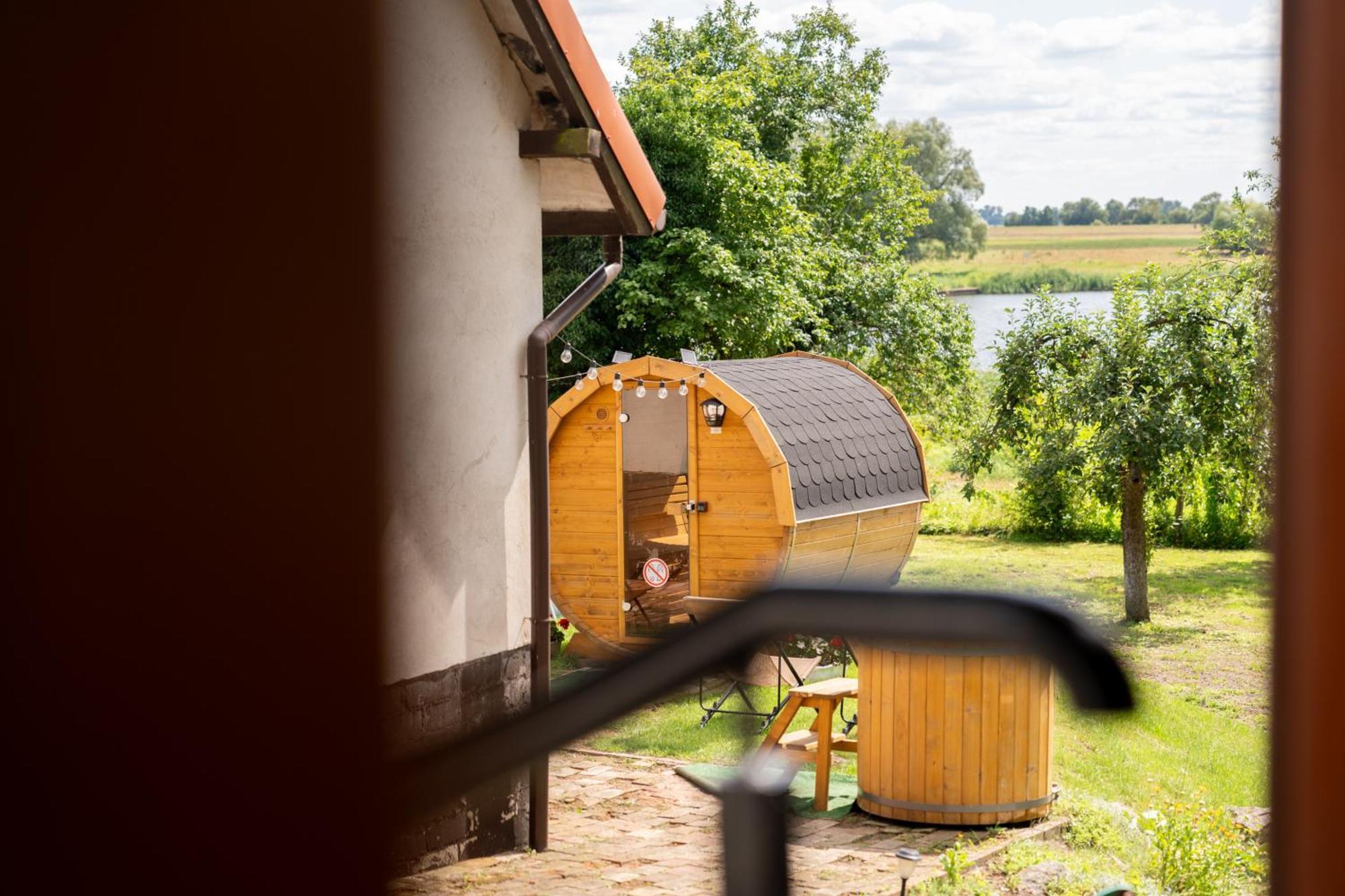 Oderpoint#Sauna#Jacuzzi Gozdowice Dış mekan fotoğraf